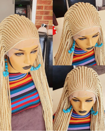 Simi Ket Blonde Cornrow Feedins Braided Wig – Braided Wigs  display picture 3