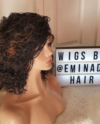 Jess Black Curly Twist Braided Wig Eminado Hair