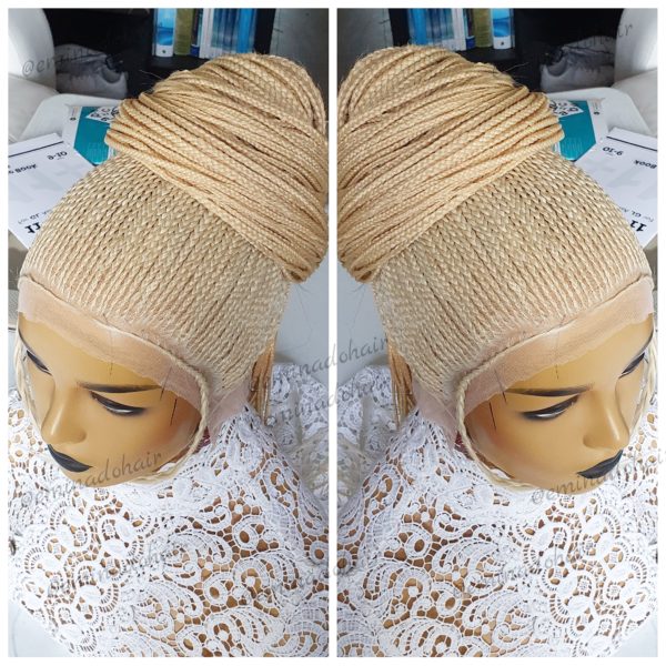 Remi Updo Cornrow (platinum blonde) | Braided Wigs Store ...