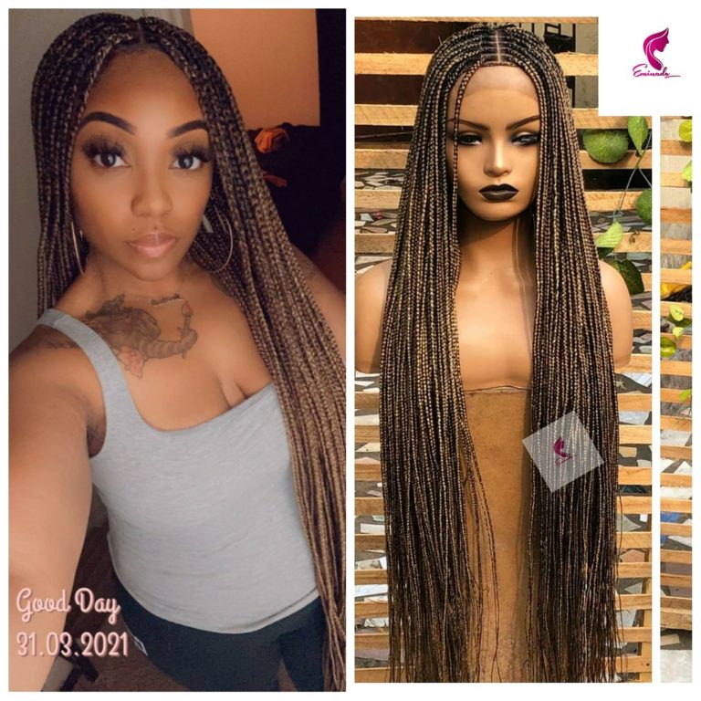 Knotless braids, mixed browns, 40inches