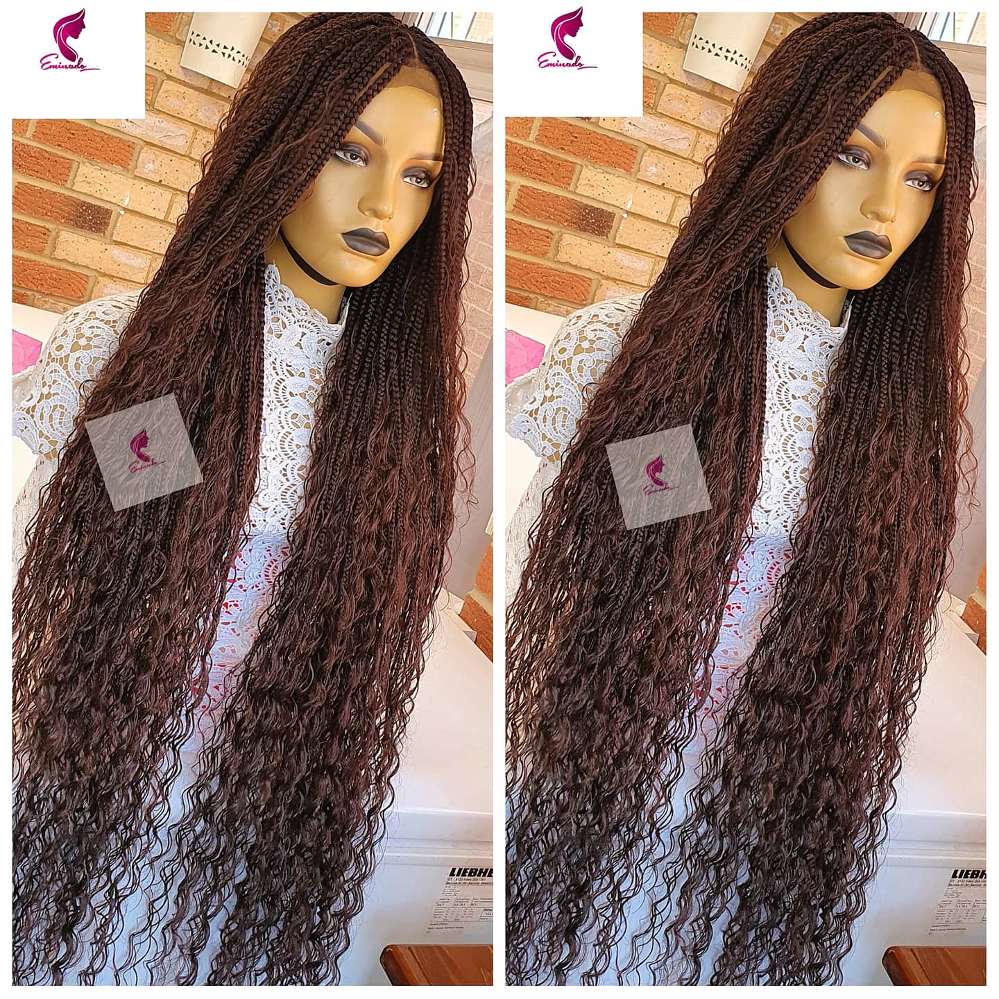 Braided Wig, Braided Wigs, Box Braids, Box Braided Wig, for Black Women,  Boho Braids, Box Braids, Goddess Braids, Bohemian Braids, Braid Wig 