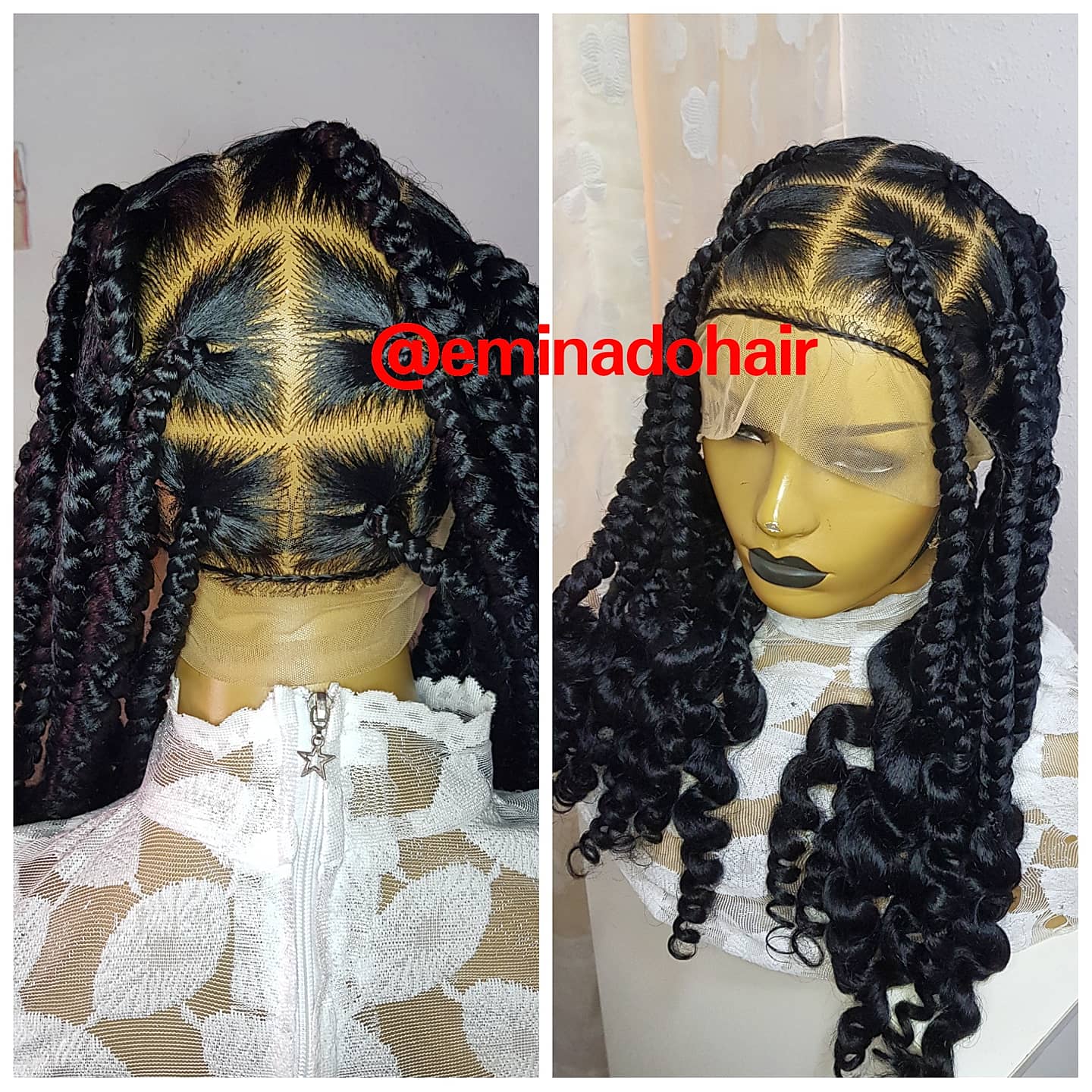 Full Lace Wig Coi Leray Knotless Braid – KhennyEsther Wigs