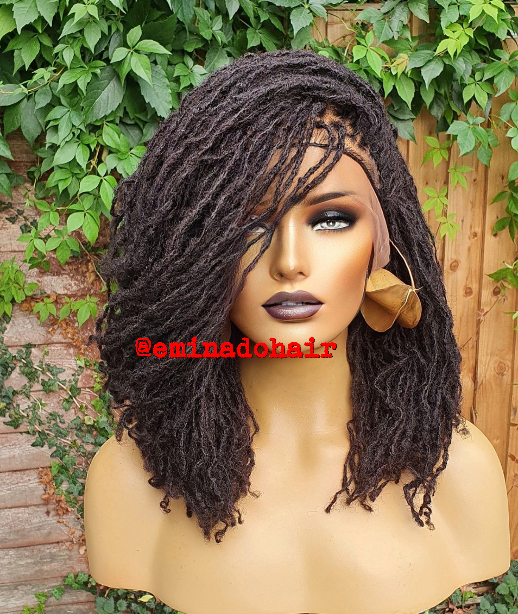 Human Hair Sister Locs, full lace wig | Braided Wigs Store UK | Eminado Braided  Wigs | Braid Wig, Lace frontal, Full lace | Cornrow | Locs | Twists | Box  Braids