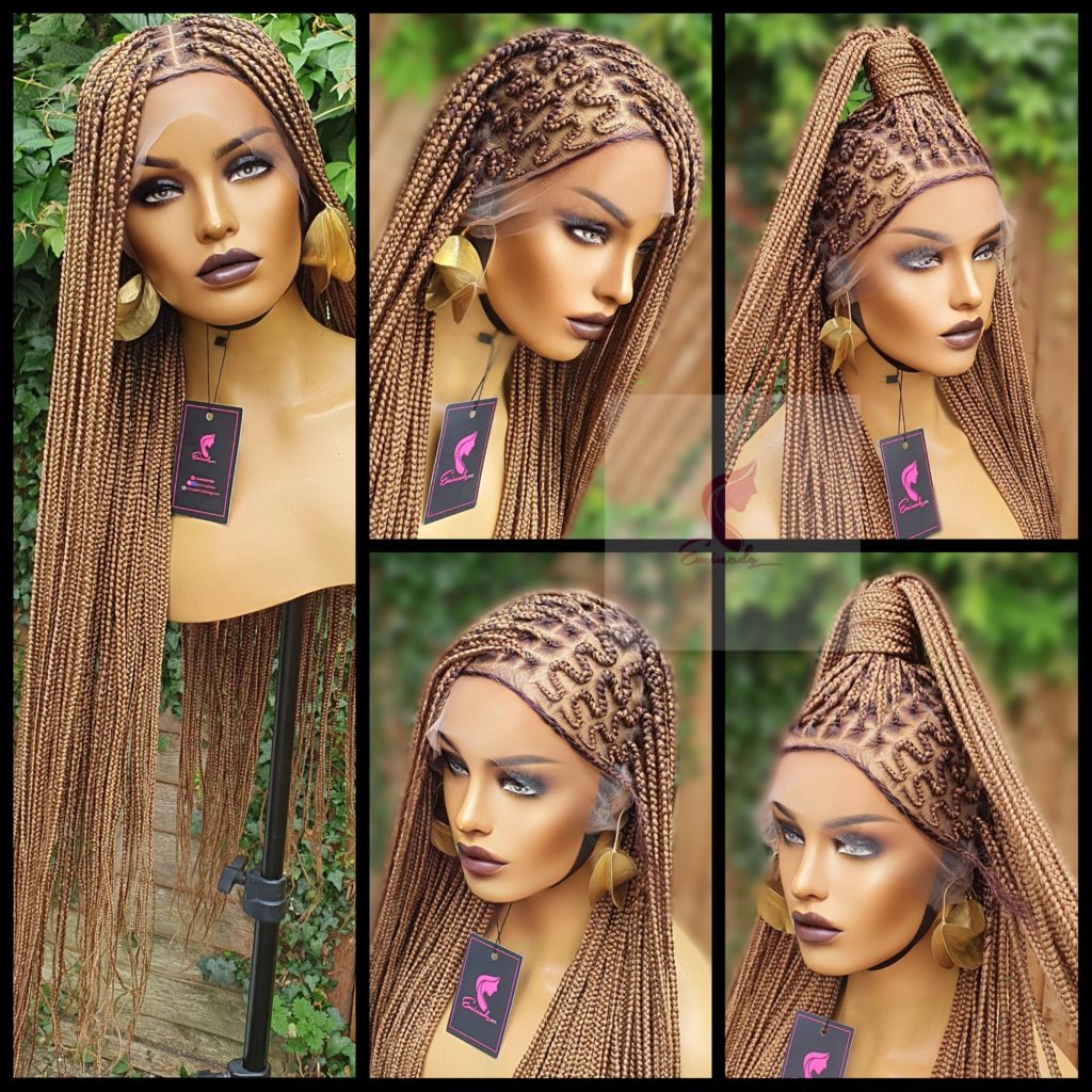 Simi Ket Blonde Cornrow Feedins Braided Wig Eminado Hair