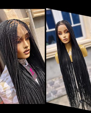 Knotless braided Wig, 45inches Calf lenght, full lace wig. Ready to ship